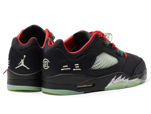 Air Jordan 5 Retro Low Black Red Volt For Sale